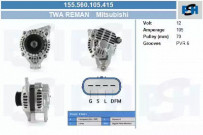 CV PSH 155560105415 -  Генератор